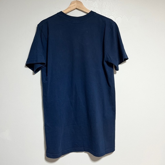 Logistik Unicorp Navy Blue Cotton-Blend Tee - Medium, Made in Canada - Picture 7 of 8